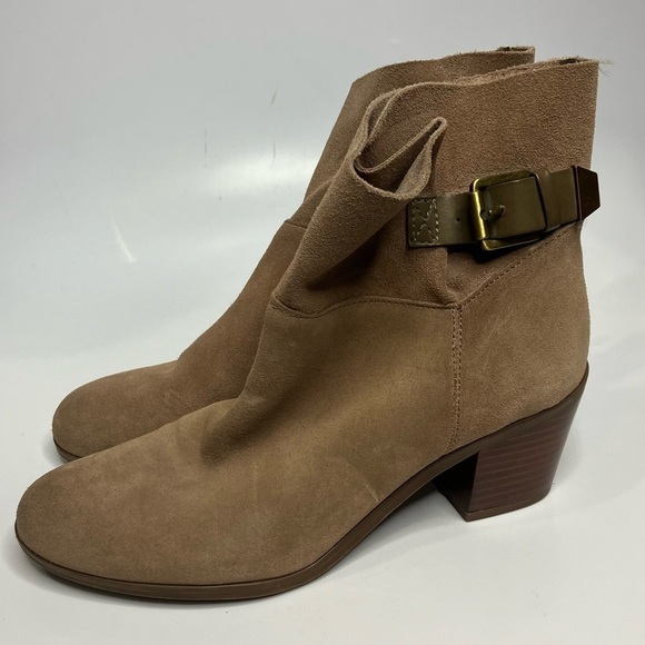 Franco Sarto monument suede leather ankle boots size 7.5 - Picture 2 of 8